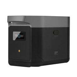 Portable EcoFlow power station with digital display and large capacity for reliable energy backup. Perfect for camping, emergencies, and outdoor activities.