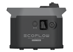 Portable EcoFlow dual fuel generator with advanced power technology, suitable for outdoor, emergency, and renewable energy solutions. Compact design with multiple charging options.