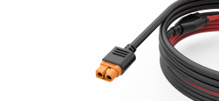 DC power cable with XT60 connectors for EcoFlow portable power stations and solar panels.