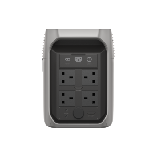Extendable power strip with multiple outlets and USB ports for portable energy distribution, ideal for outdoor, camping, or emergency power needs.