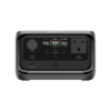 Portable eco-friendly power station with multi-USB ports, AC outlet, and LCD display for solar and battery power management. Ideal for camping, outdoor activities, and emergency backup.