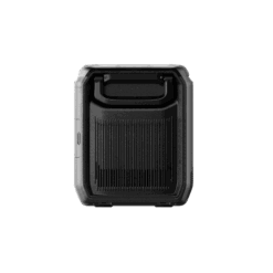 Compact portable power station with digital display and multiple charging ports, ideal for outdoor camping and emergency backup.