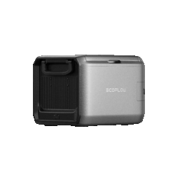 Portable EcoFlow power station with compact design, ideal for outdoor, camping, and emergency energy needs. High-capacity battery with multiple output ports for versatile power solutions.