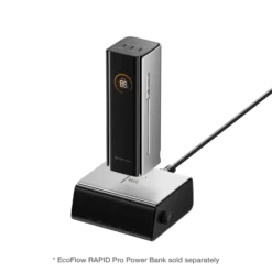 High-capacity EcoFlow portable power station charging with adjustable digital display, ideal for outdoor, camping, and emergency use in Ireland.
