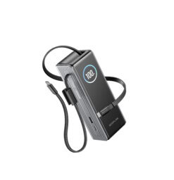 Efficient portable power bank for charging electronic devices with fast charging capabilities and user-friendly display. Ideal for outdoor and emergency use, compatible with EcoFlow solar panels and power stations.