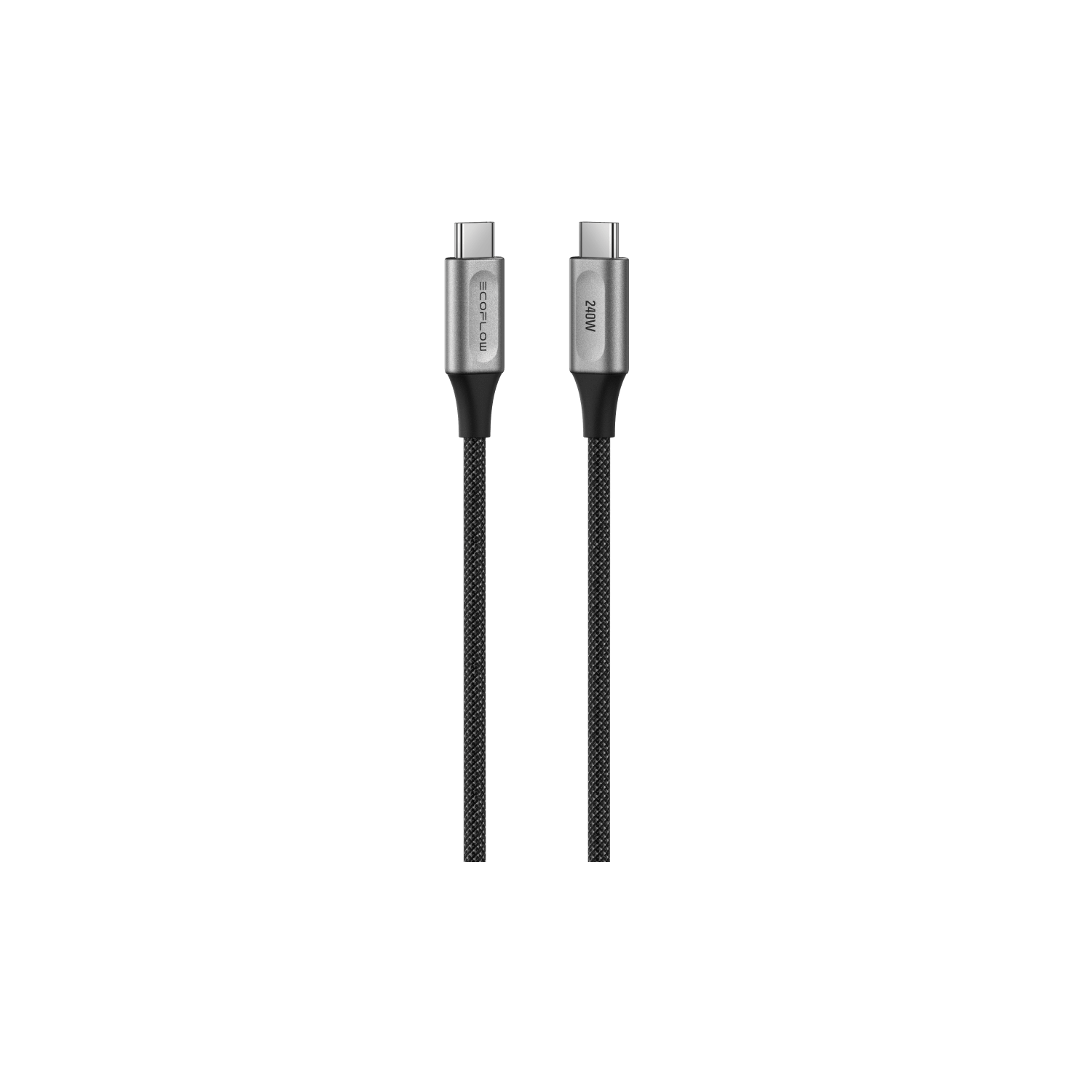 High-quality EcoFlow USB-C to USB-C charging cable, designed for fast and reliable power transfer with durable braided construction. Perfect for EcoFlow portable power solutions.