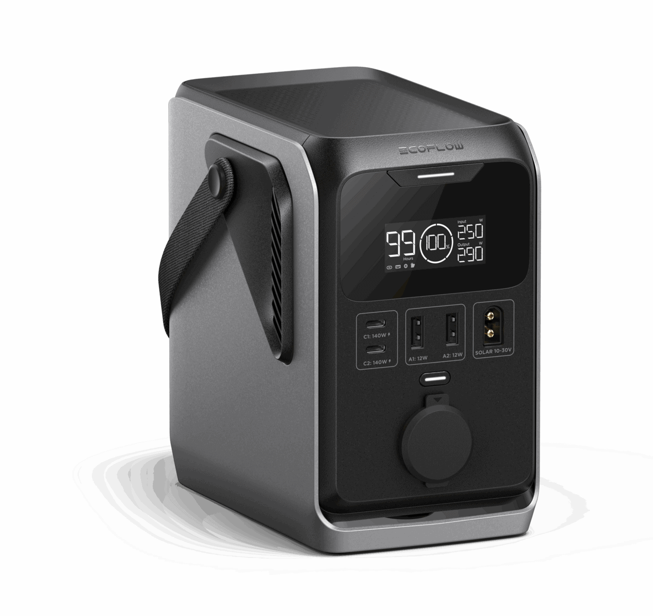 EcoFlow Trail 300DC side angle white background